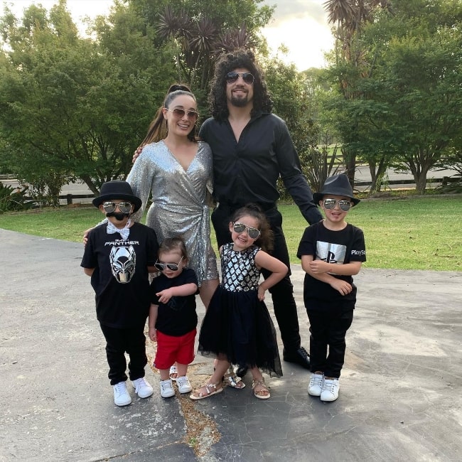 Robert Whittaker as seen in a picture that was taken with his wife and children taken in December 2022