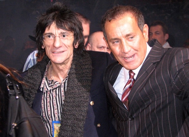 Ronnie Wood (Left) with promoter Joseph Donofrio in 2006