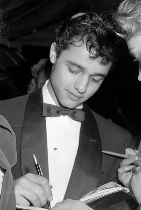 Sal Mineo as seen at the premiere of The Man in the Gray Flannel Suit in 1956