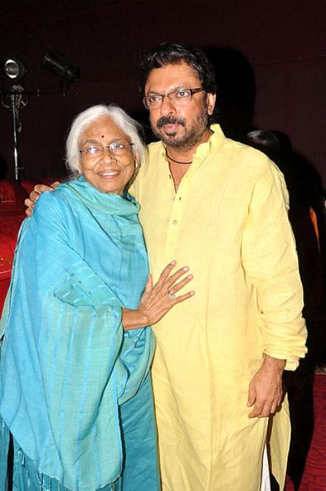 Sanjay Leela Bhansali as seen with his mother Leela Bhansali in 2012