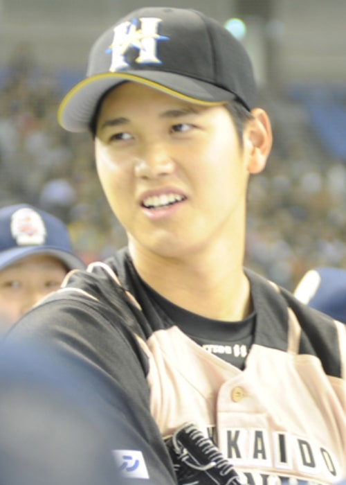 Shohei Ohtani at the Tomodachi Charity Baseball Camp held March 21 at the Tokyo Dome