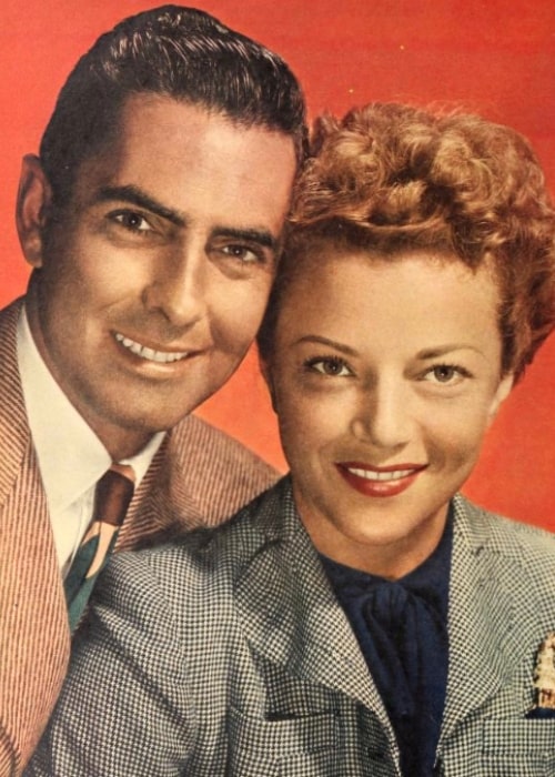 Tyrone Power and his first wife Annabella in 1946