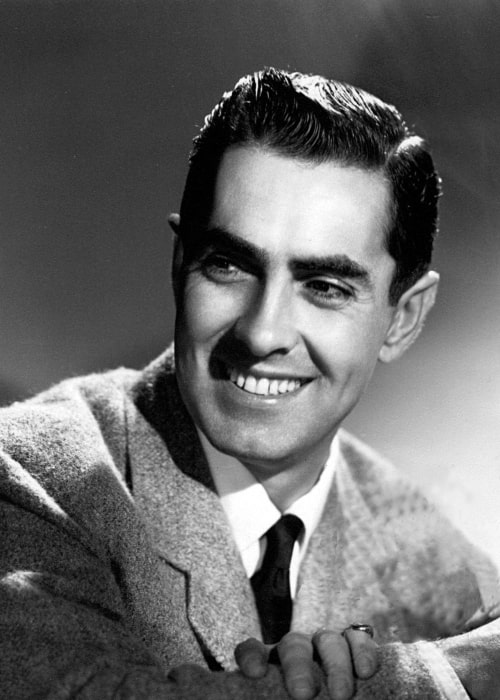 Tyrone Power as seen in a publicity photo in the 1940s