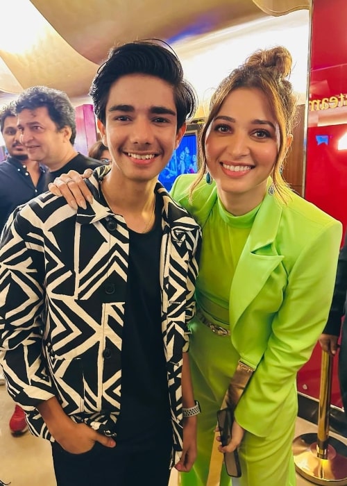 Varun Buddhadev as seen in a picture that was taken with actress Tamannaah Bhatia in June 2023
