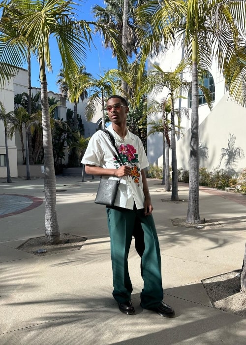 yvngxchris as seen while posing for a picture in Beverly Hills, Los Angeles in April 2023