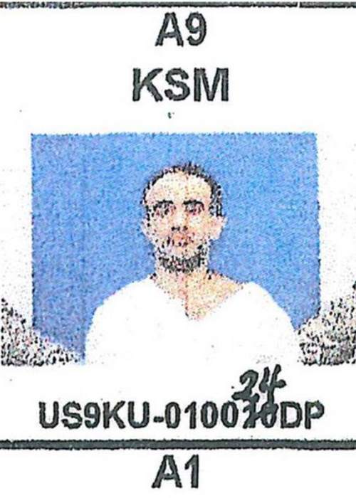 A mugshot of Mohammed after being transferred to the Guantanamo Bay detention camp in September 2006