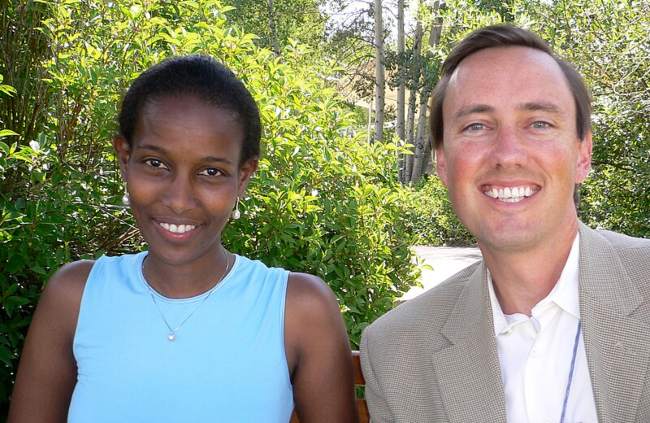Ayaan Hirsi Ali as seen with Steve Jurvetson in 2006