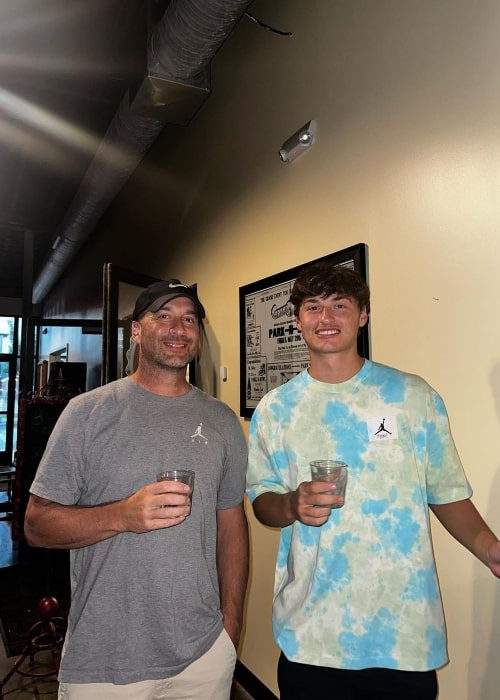 Brian Klem as seen in a picture taken with Jackson Klem at Shale Creek Brewing in August 2023