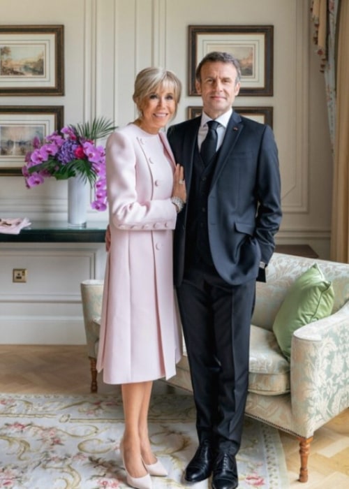 Brigitte Macron and Emmanuel Macron, as seen in May 2022