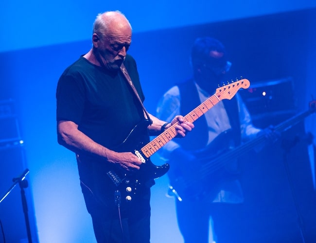 David Gilmour as seen while performing with Mick Fleetwood in 2020