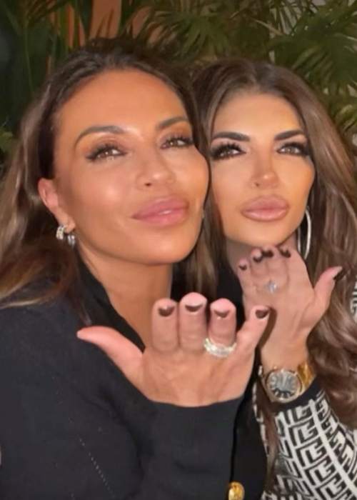 Dolores Catania (left) as seen in an Instagram picture with Teresa Giudice in May 2023
