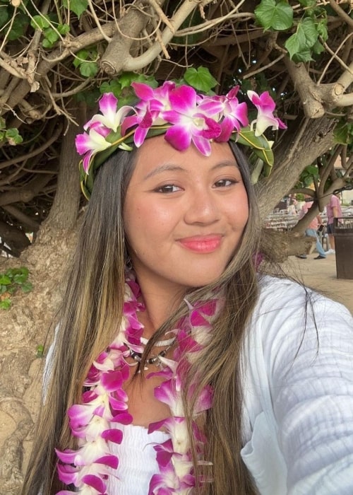 Emma Malabuyo as seen in a selfie that was taken in June 2023, in Oahu, Hawaii