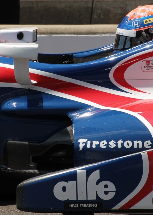 Jack Hawksworth as seen in his car during the Pit Stop Challenge at Carb Day 2015 at the Indianapolis Motor Speedway