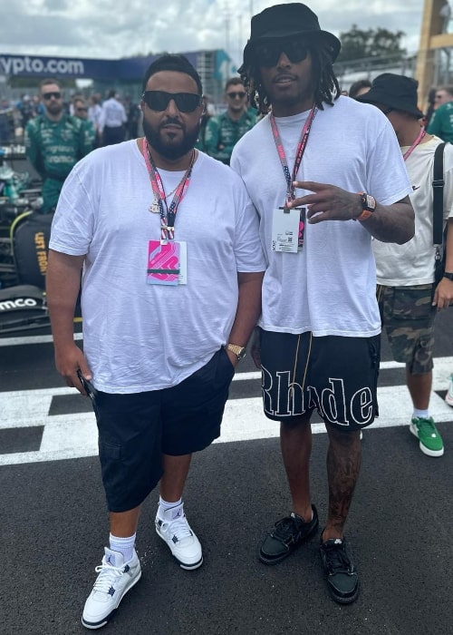 Jalen Ramsey (Right) and DJ Khaled as seen while posing for a picture in May 2023