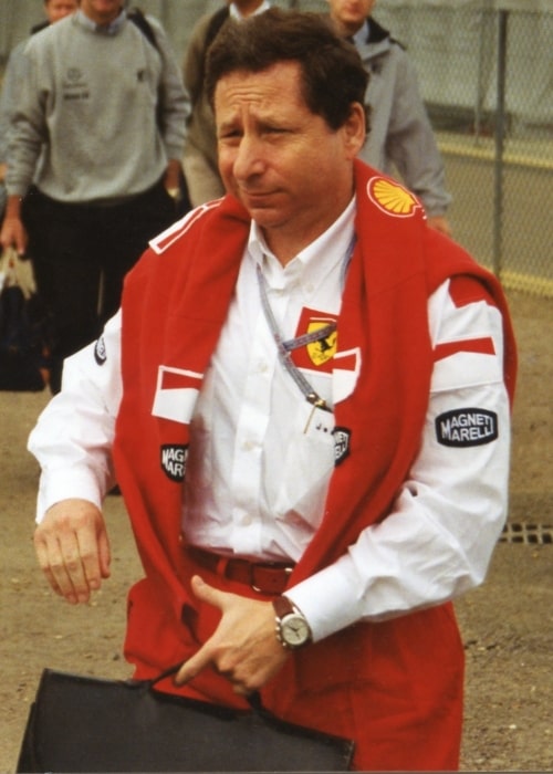 Jean Todt as seen while arriving at Silverstone for the 1997 British Grand Prix