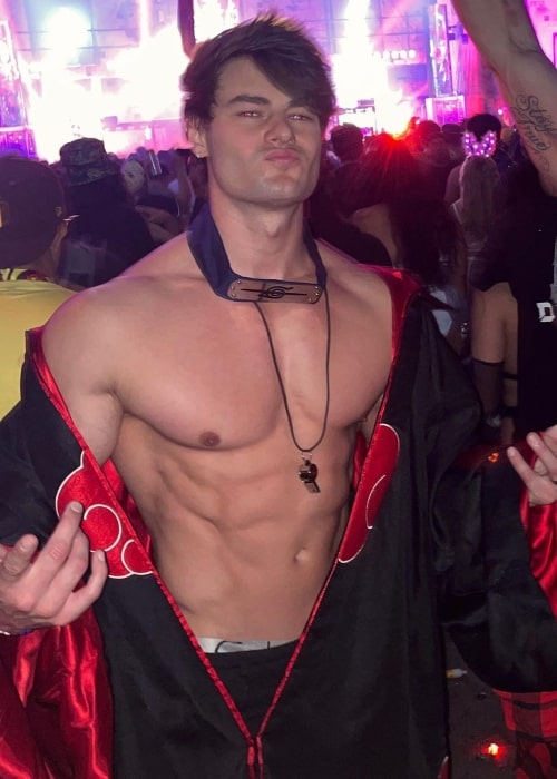 Jeff Seid as seen in a picture taken at a party in October 2022, at Nos Event Center, San Bernardino, California