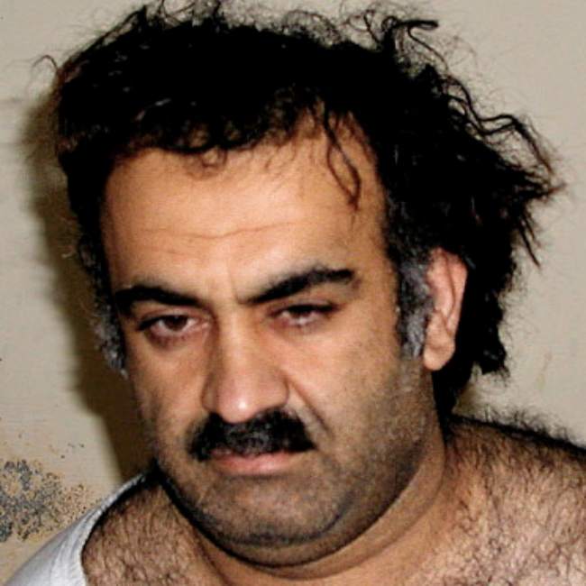Khalid Sheikh Mohammed as seen after being captured in 2003