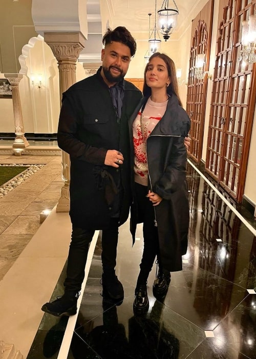 Kunal Rawal as seen in a picture with his wife designer Arpita Mehta in January 2023