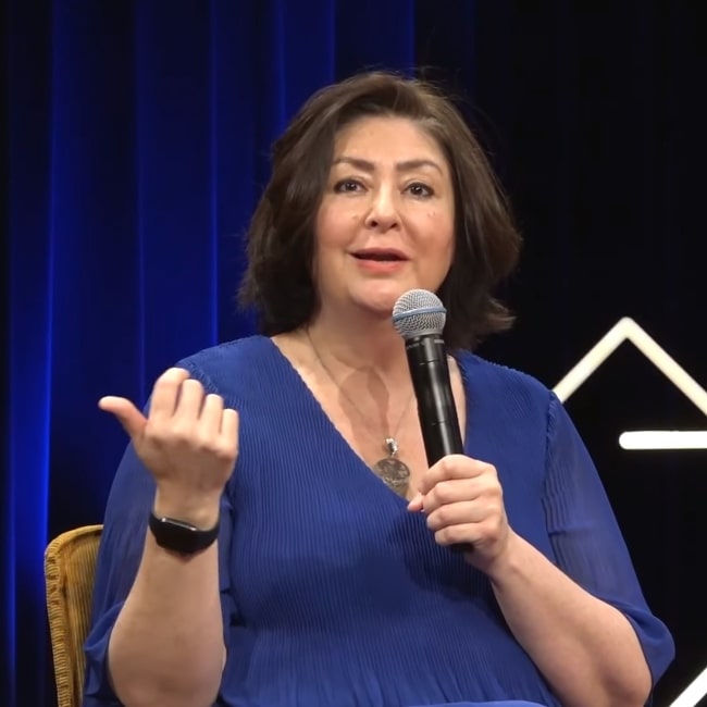 Maryam Namazie on a discussion panel at the Vrijdenkersfestival in De Balie in Amsterdam, October 30, 2021