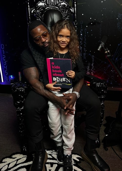 Mike Rashid as seen in a picture with his daughter Ivy King on her birthday in July 2023, in Irvine, California