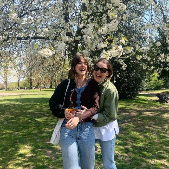 Millie Brady as seen in an Instagram picture with Savannah Power in June 2021