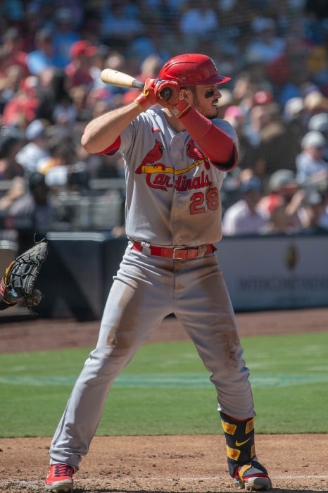 Nolan Arenado as seen while batting for the St. Louis Cardinals in a game against the San Diego Padres in 2022