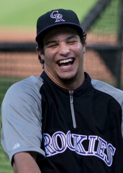 Nolan Arenado playing for the Colorado Rockies as seen before a game against the Orioles in Baltimore in 2013