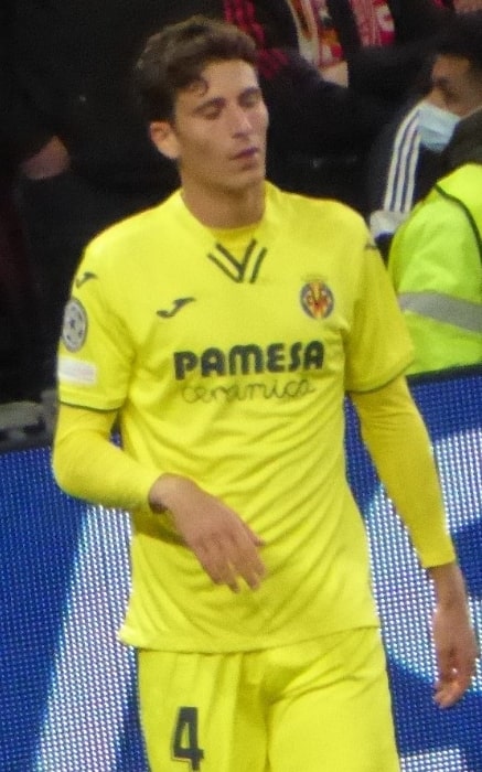Pau Torres as seen while playing for Villarreal CF in a match against Manchester United in Greater Manchester, England in 2021