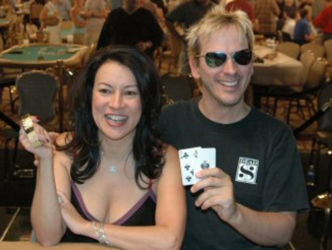 Phil Laak as seen with Jennifer Tilly at the 2005 World Series of Poker - Rio Las Vegas