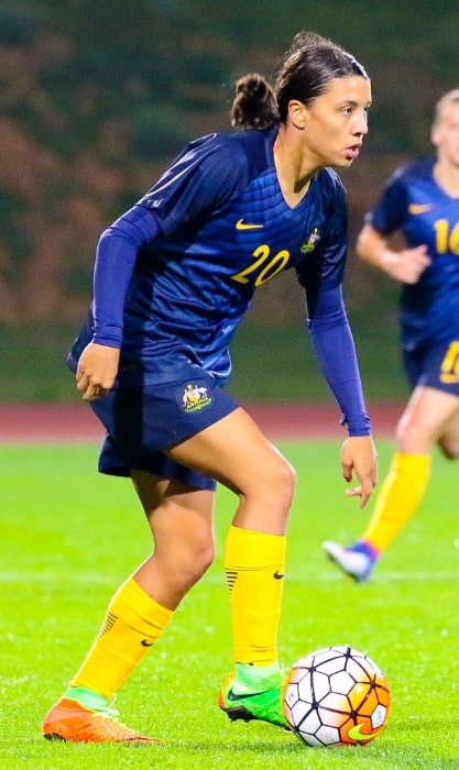 Sam Kerr as seen at the 2017 Algarve Cup