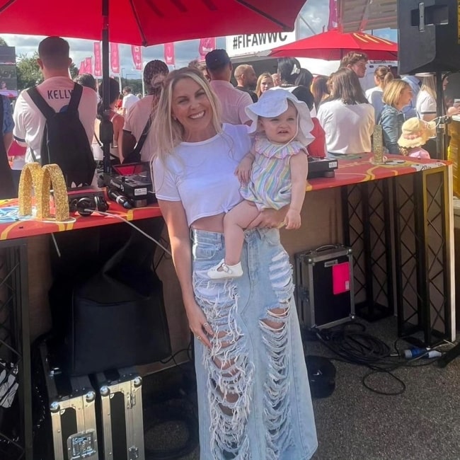 Charlie Hedges as seen in a picture with her daughter in August 2023