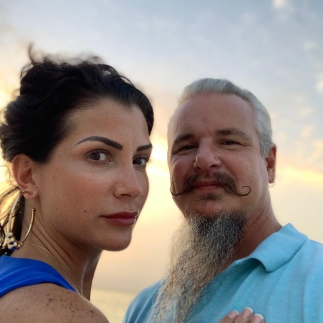 Chris Loesch and his wife Dana Loesch as seen in a selfie that was taken in July 2019
