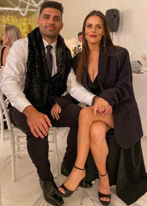 Damian de Allende as seen while posing for a picture with Domenica Vigliotti in October 2022