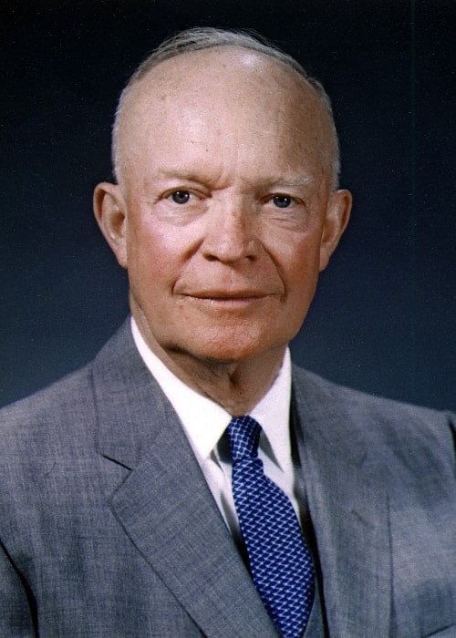 Dwight D. Eisenhower as seen in his official portrait in 1959