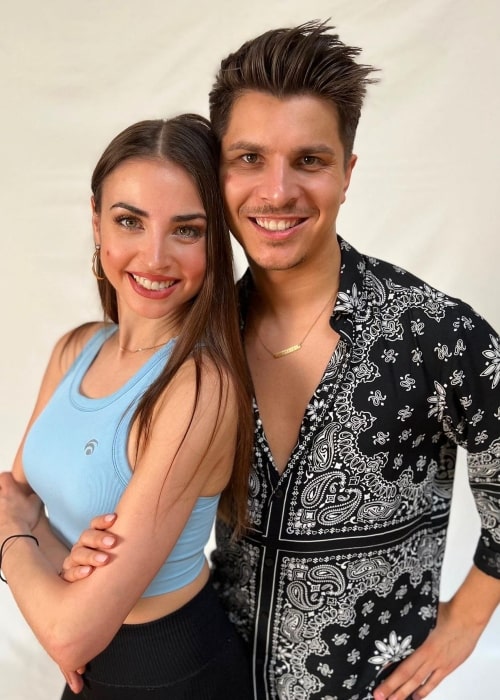 Ekaterina Leonova as seen in a picture with dentist and dancer Alexandru Ionel in May 2023