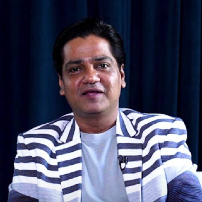 Gagan Dev Riar as seen in a screenshot from a Q&A video in August 2023