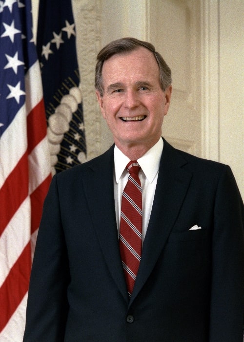 George H. W. Bush as seen in the presidential portrait, c. 1989