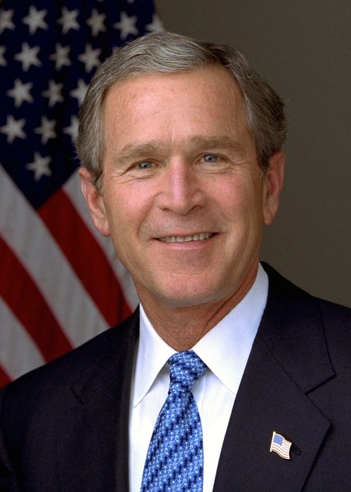 George W. Bush as seen in his official portrait in 2003