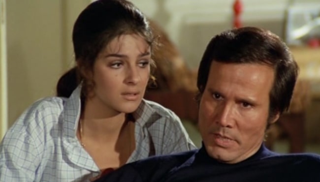 Henry Silva as seen with Antonia Santilli in 'Il Boss' (1973)