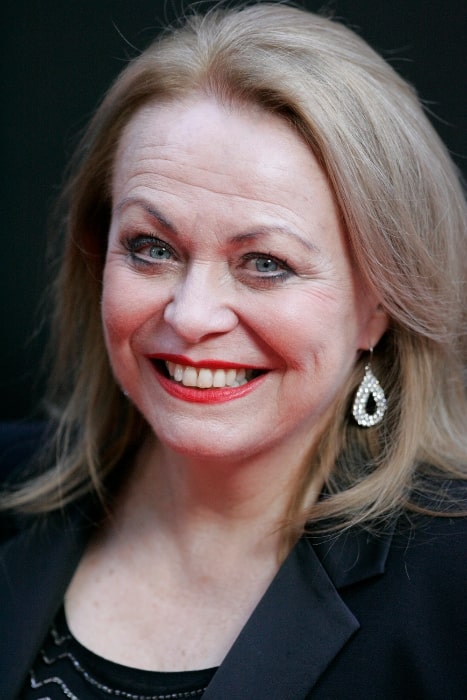 Jacki Weaver as seen while smiling at 'Les Misérables' red carpet movie premiere in Sydney, Australia in December 2012