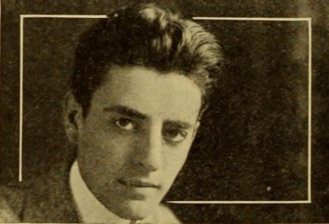 John Gilbert as seen in Ince Studio's promotion of its rising 'juvenile' star in 'Motion Picture Studio Directory and Trade Annual', Section II supplement of October 21, 1916, issue of Motion Picture News