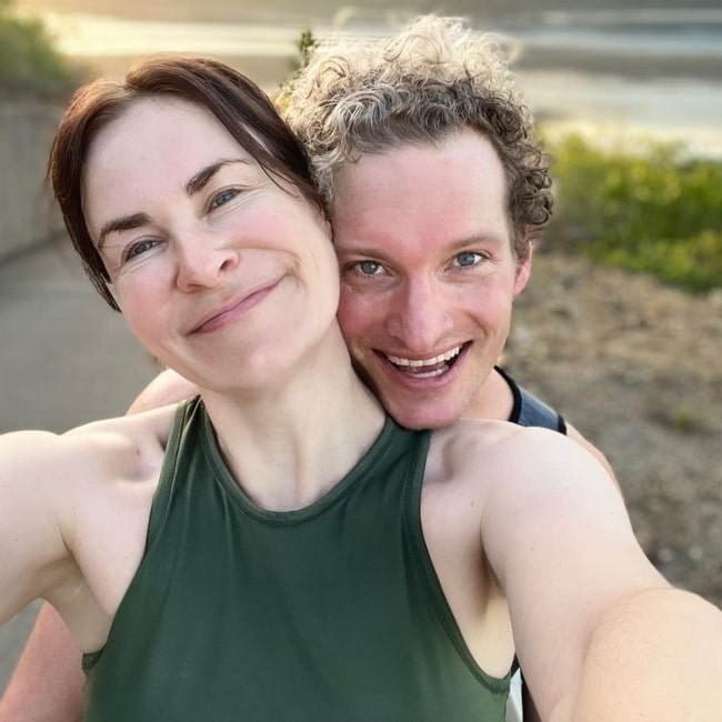 Justin Norris and Brooke Norris as seen in a selfie that was taken in October 2022