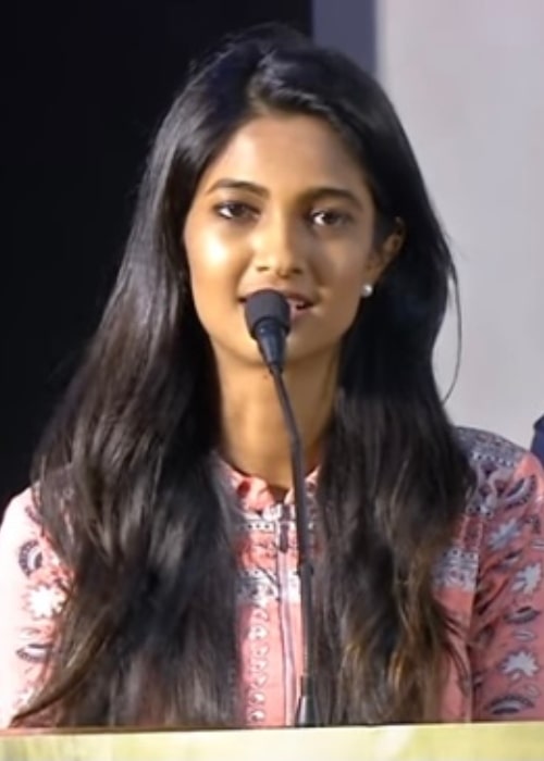 Keerthi Pandian as seen at 'Thumbaa' movie press meet in 2019