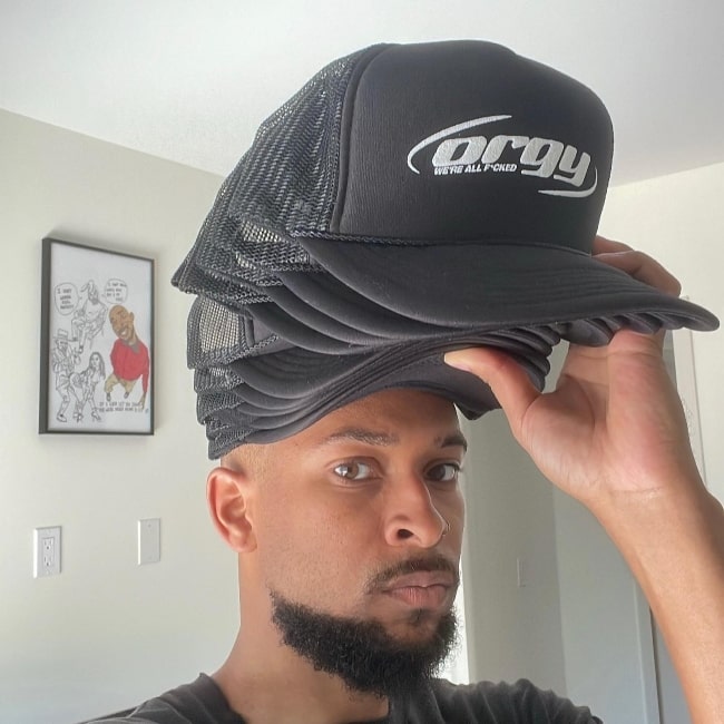 Khary as seen in a selfie promoting his brand in July 2023