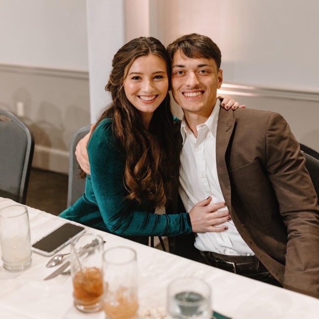 Mattie Arcand as seen in a picture with her beau Ethan Klem that was taken in November 2022