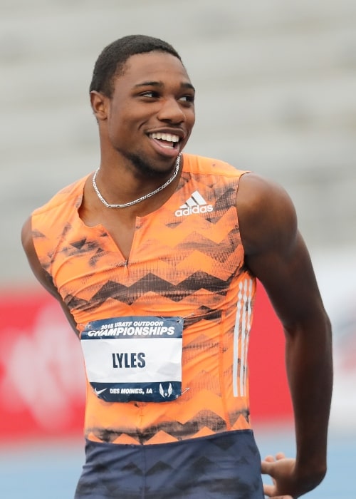 Noah Lyles as seen at the 2018 USATF Championships