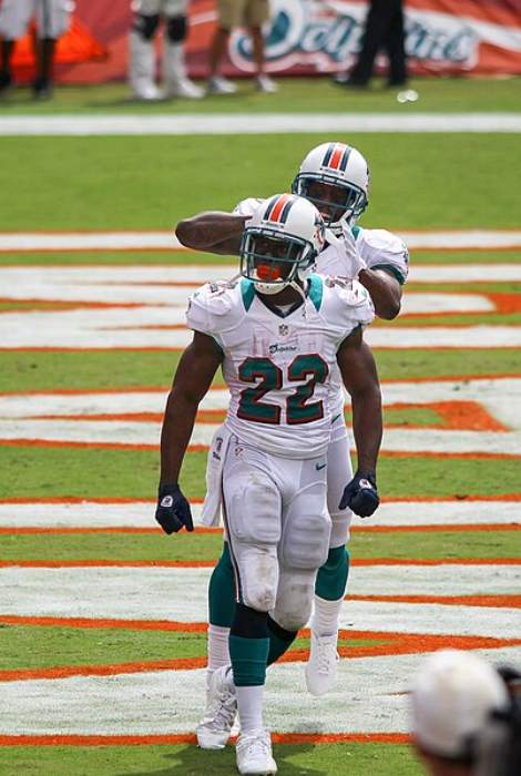 Reggie Bush as seen with the Miami Dolphins during the 2012 season