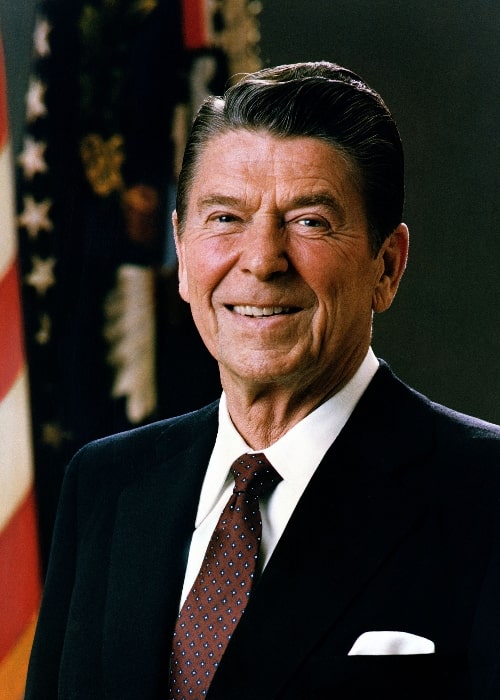 Ronald Reagan as seen in his presidential portrait in 1981