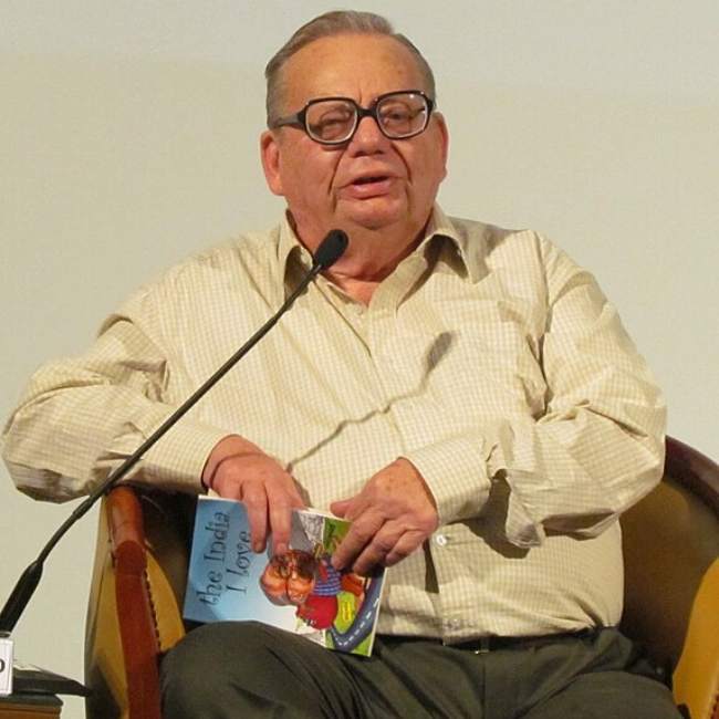 Ruskin Bond as seen during a book release function in Andhra Pradesh in 2012