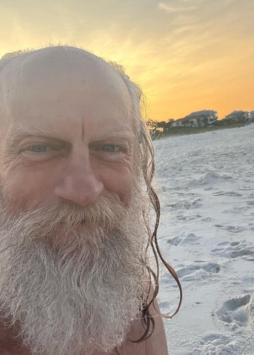 Russell Hodgkinson as seen in a selfie that was taken in Rosemary Beach, Florida in May 2023
